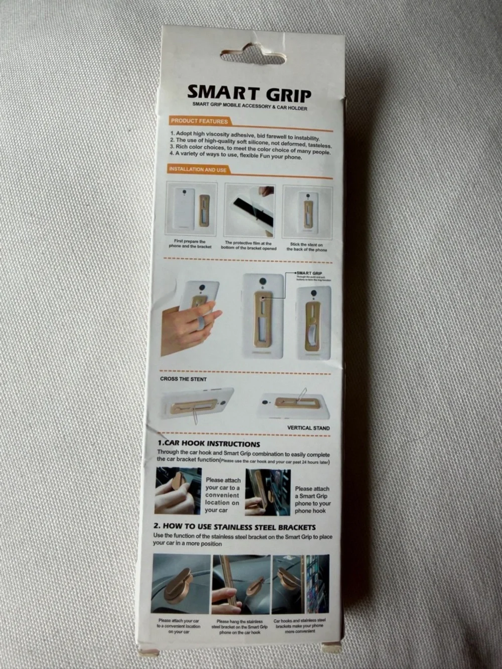 Smart Grip Phone Holder - Black